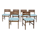 6 chaises vintage design scandinaves