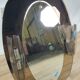 Miroir de salle de bain vintage en acier