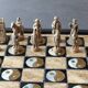 Jeu d échecs en bois et nacre