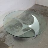 "Propeller" coffee table designed by Knut Hesterberg, Ronald Schmitt edition