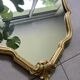 Miroir coquille doré