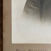 Pair of 19th century portrait photos by Pierre Grandjean