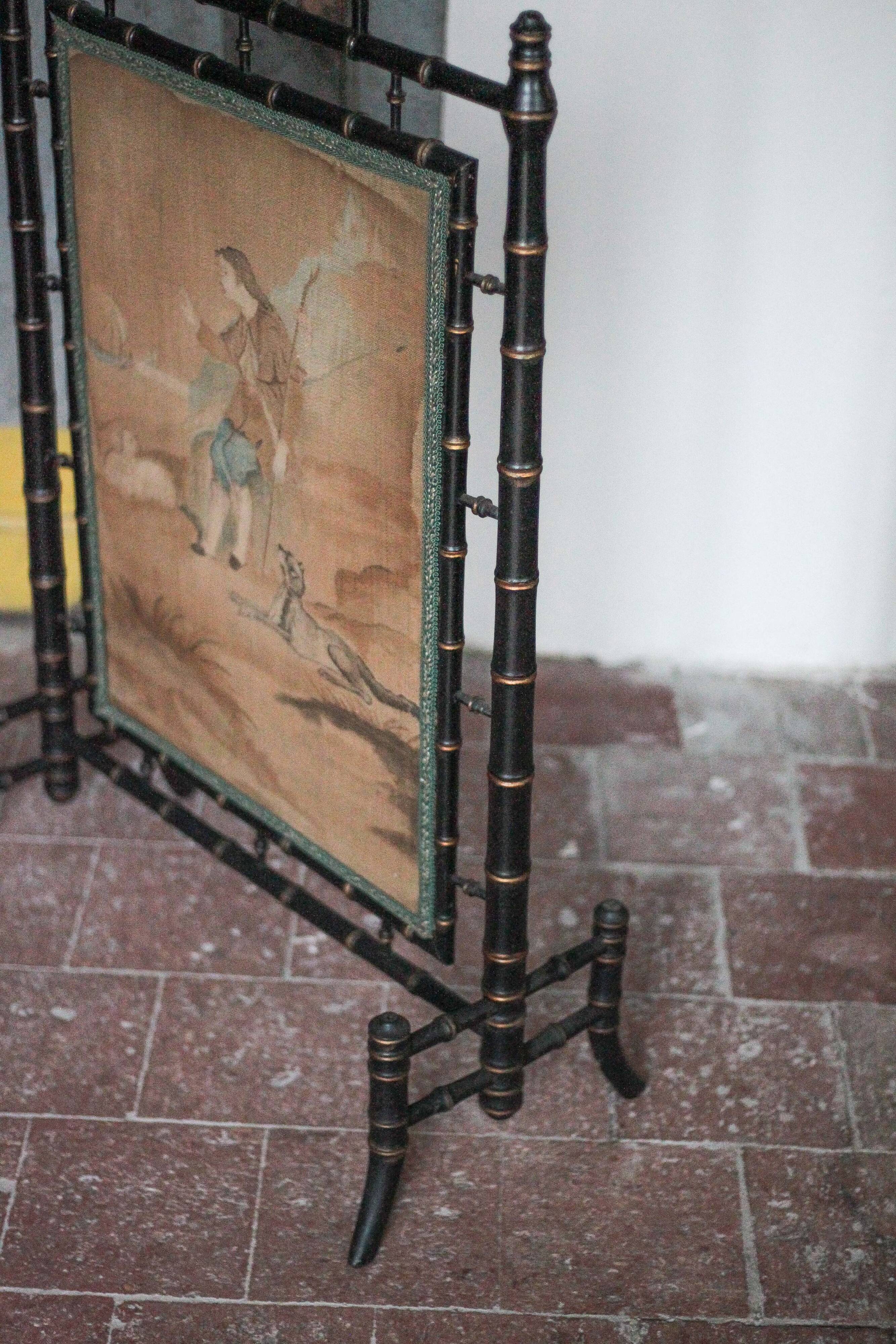 Vintage Fireplace Screen, Napoleon III Style Fireplace Screen, Protective Grille