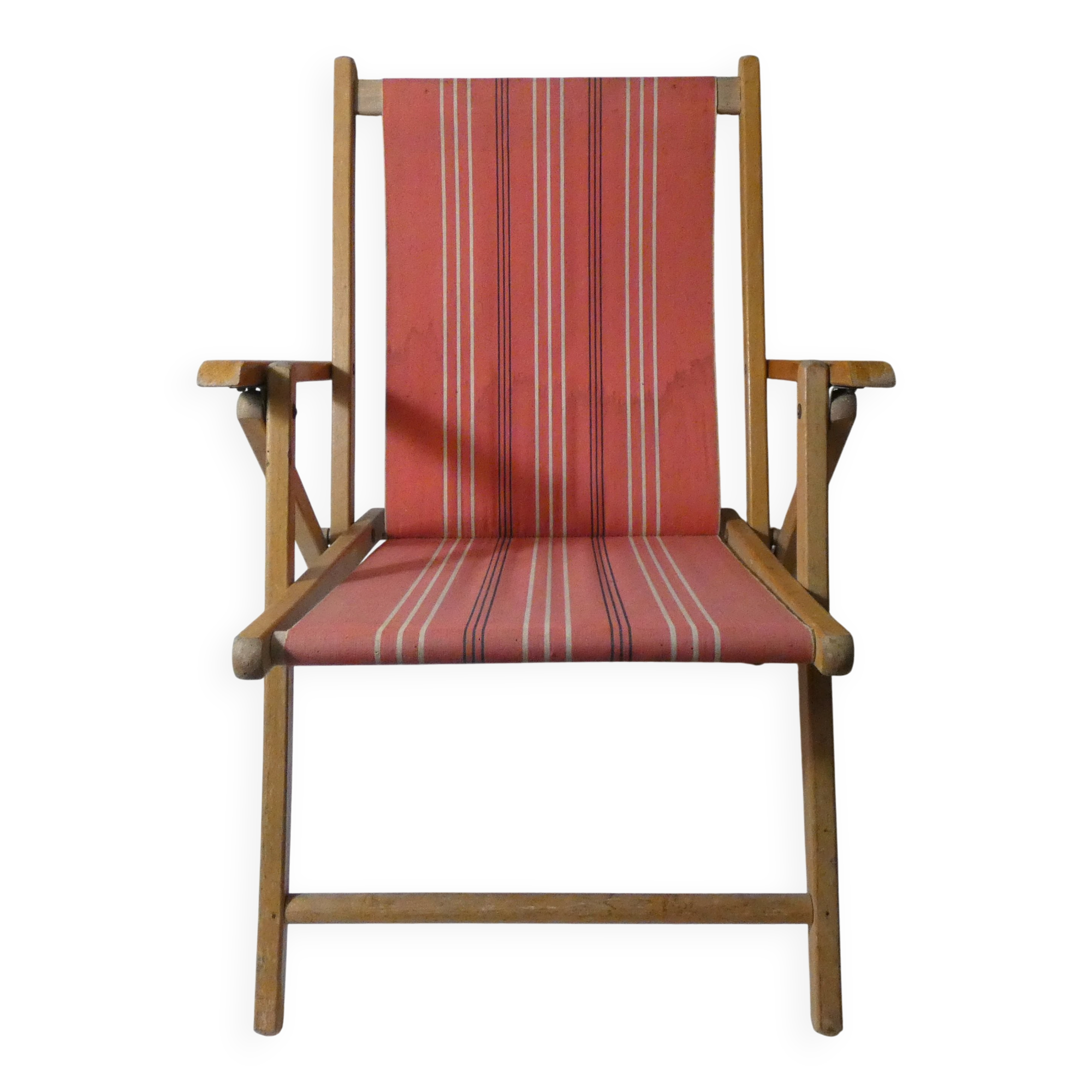 Fauteuil pliant années 50 style transat chilienne