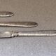Rare Antique Art Nouveau Knife Set, Silver Plated 12 Fruit Knifes & Decor Stand