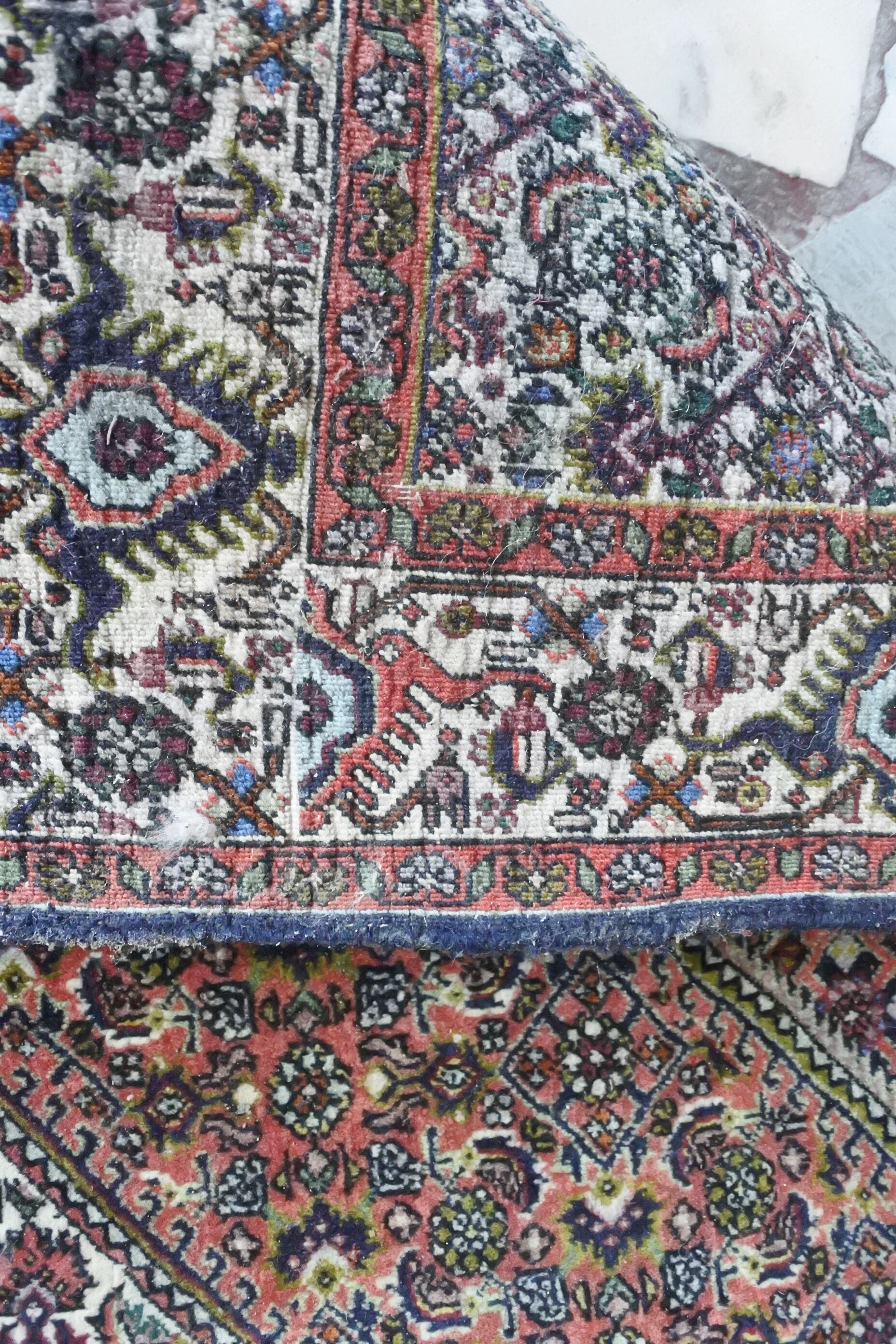 Persian rug Bidjar Vintage 183x112cm