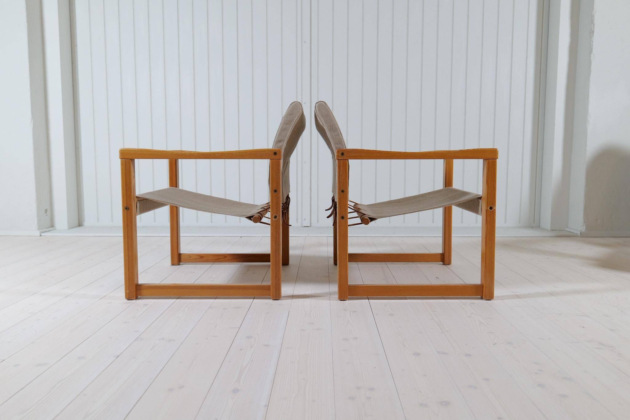 Karin Mobring Diana mid-century modern armchairs by Ikea in Sweden, 1970s.