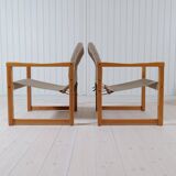 Karin Mobring Diana mid-century modern armchairs by Ikea in Sweden, 1970s.