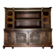 Renaissance bookcase in solid carved walnut circa 1850