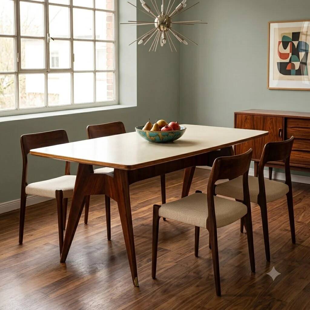 Vintage table in exotic wood and glass, Italian design, 1950s-1960s.