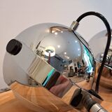 Pair of vintage Eyeball style chrome wall lights (spotlights)