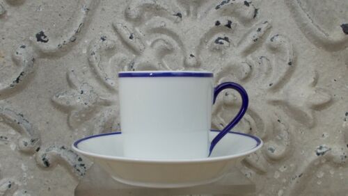 6 cups Haviland Limoges for Rochas blue fillet