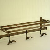 Old metal locomotive/train wall coat rack
