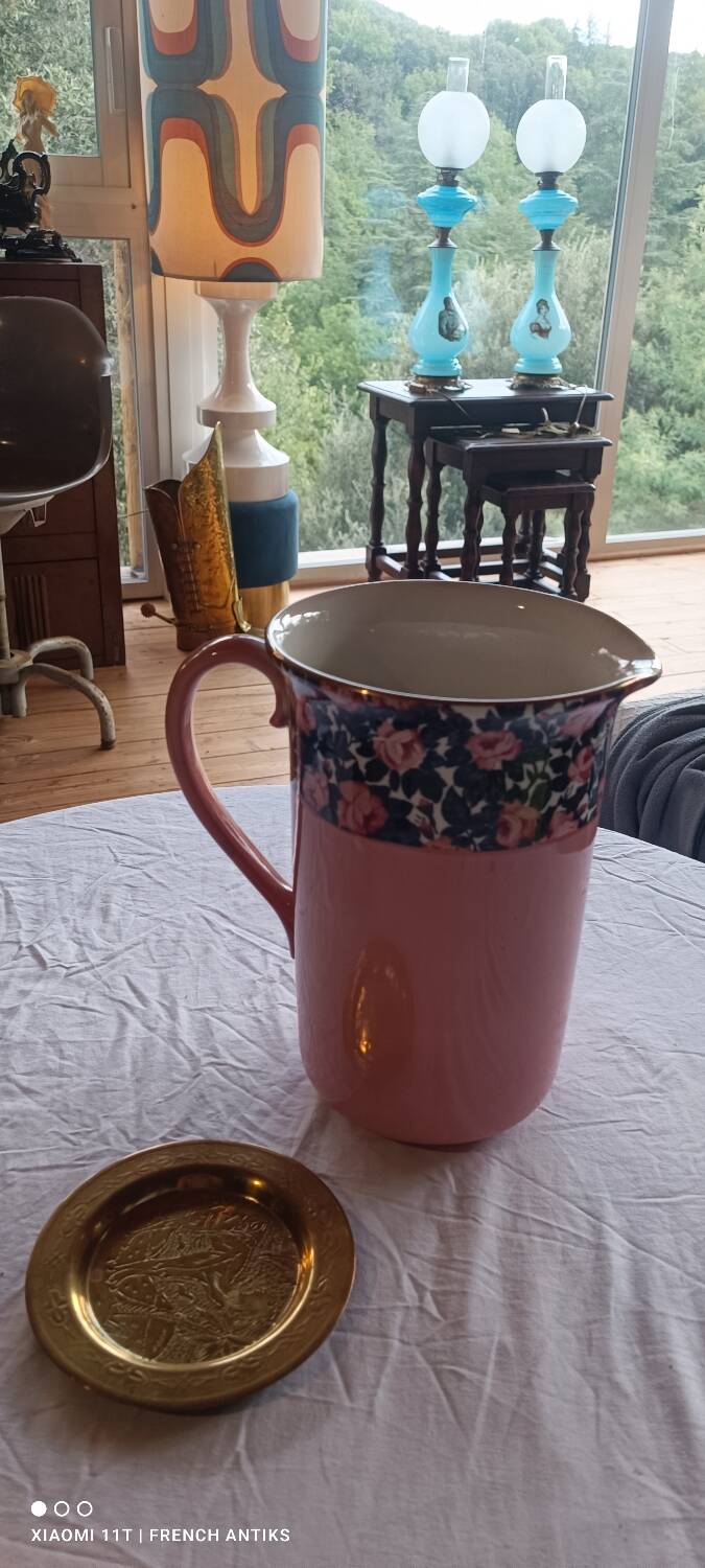 Antique ceramic water jug by W Bennett Hanley (1882-1922),