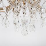 Crystal chandelier, Western Europe, mid-20th century.