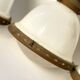 Bauhaus Art Deco Suspension Set in Opaline Glass and Brass 1930