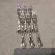6 silver plated table forks by Christofle Chrysanthemum