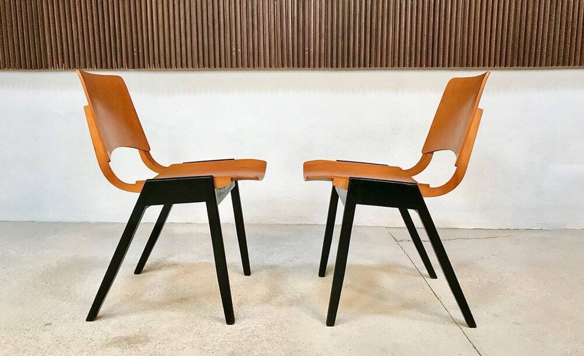 Model P7 Stackable Dining Chairs by Roland Rainer for Pollak, Set of 6