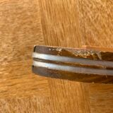 Display, underside in art deco wood, metal and mirror