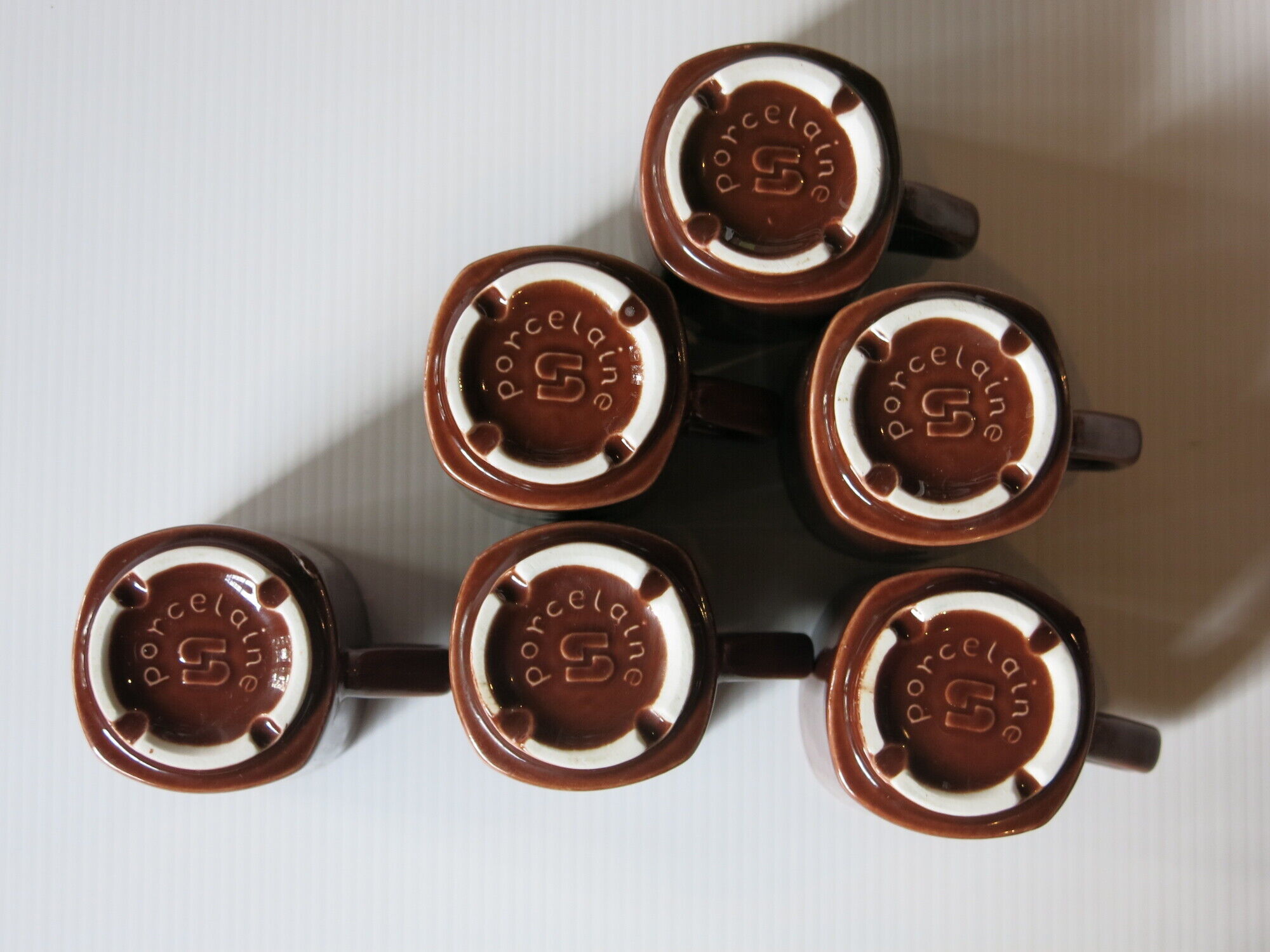 6 espresso cups from Sarreguemines France