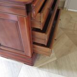 Cherrywood chest of drawers with ogee – 4 drawers – 80s – Louis Philippe style