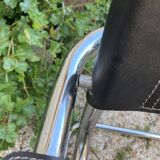 Vintage armchair in black leather