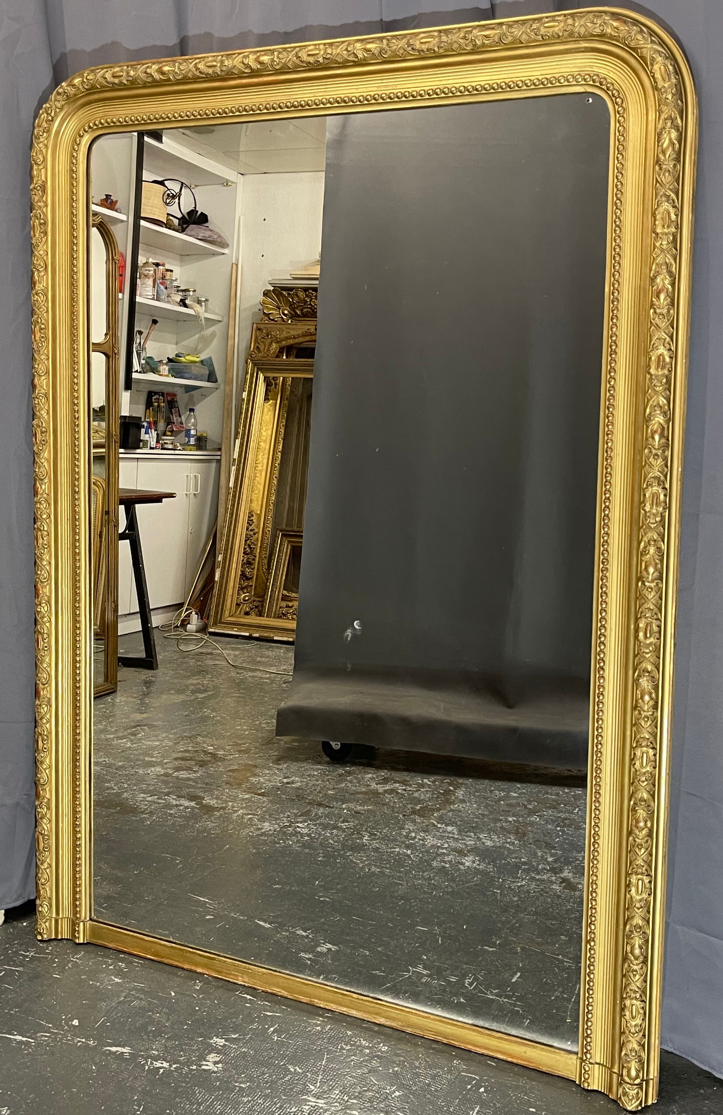 Mirror 166 x 121 old louis-philippe era very good condition