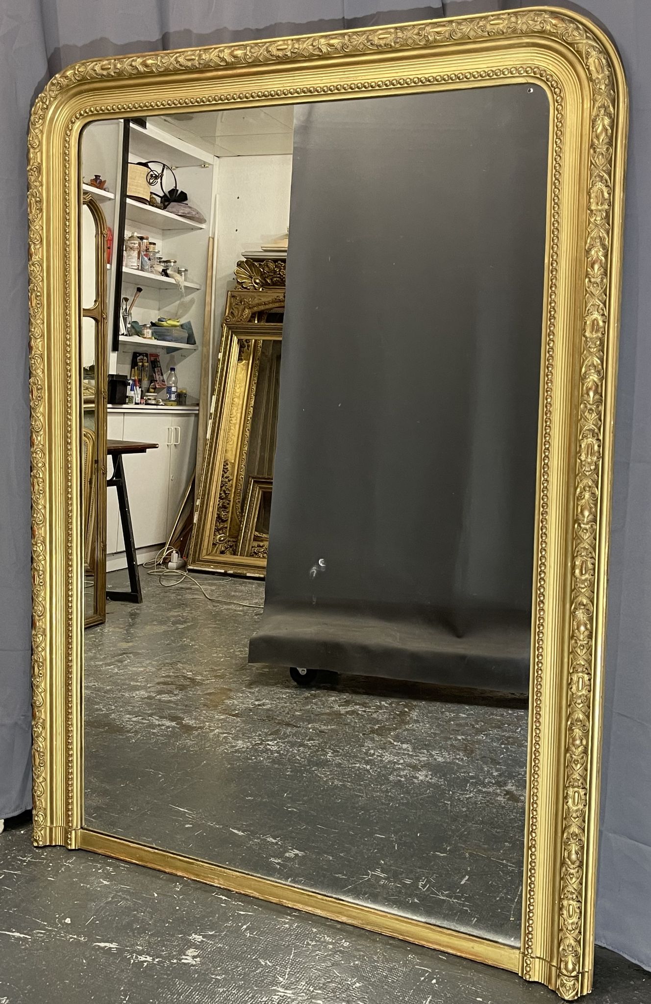 Miroir 166 x 121 ancien époque Louis-Philippe très bon état