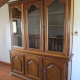 Library 3 doors full and glazed oak