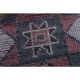 1970s Vintage Turkish Handmade Wool & Cotton Purple Runner Rug 91X359
