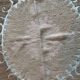Vintage hand-embroidered tablecloth 132x140 cm