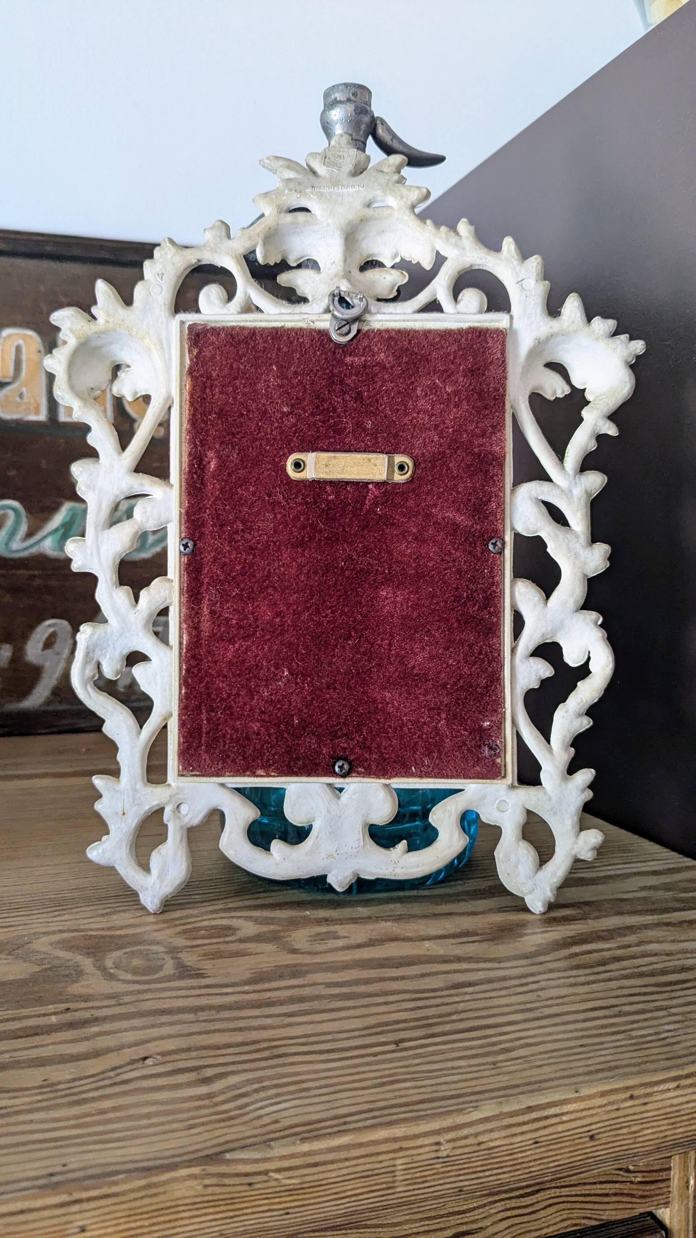 Roberta Wood Baroque Mirror Cimena Torino Italy 29x21 cm