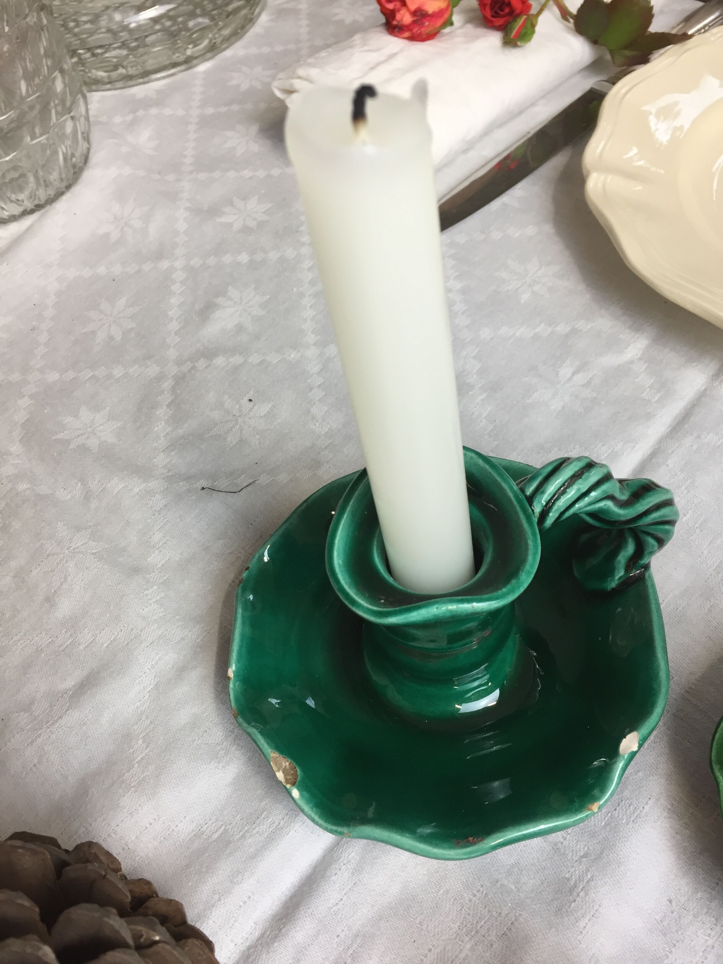 Candlestick or old cellar rack, handcrafted, made in France, Salin