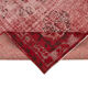 Hand-knotted hi-low pile oriental 1970s 170 cm x 261 cm red carpet