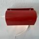 Simple red metal wall light from the AGE, 1970s, Germany.
