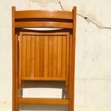 Chaise pliante en bois