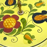 Cheese platter with floral handle