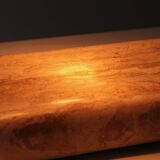 Travertine and chromed metal table lamp by Paolo Salvi, 1960s