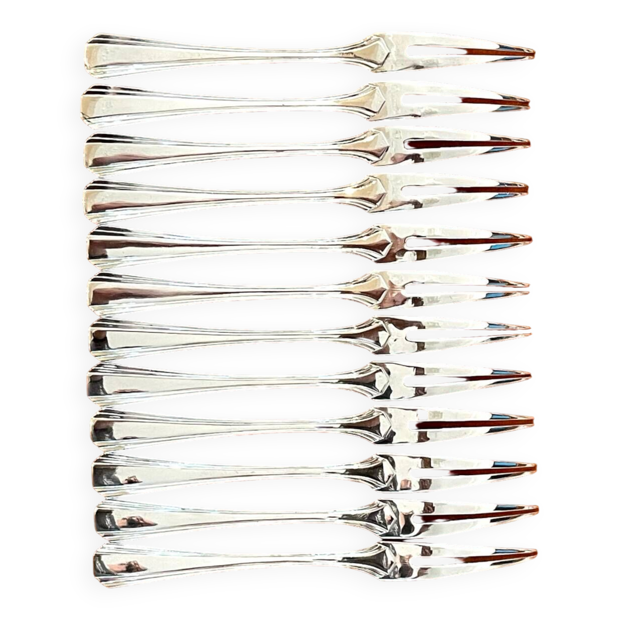 Christofle boréal, 12 snail forks, aperitif pick very good condition