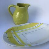 Yellow pitcher bird earthenware Vercor light relief