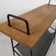 Vintage metal wood magazine rack