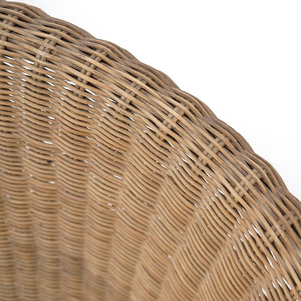 Woven rattan armchair, 1950s