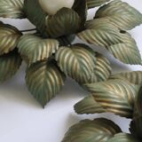 Paire d'appliques fleurs italiennes vintage