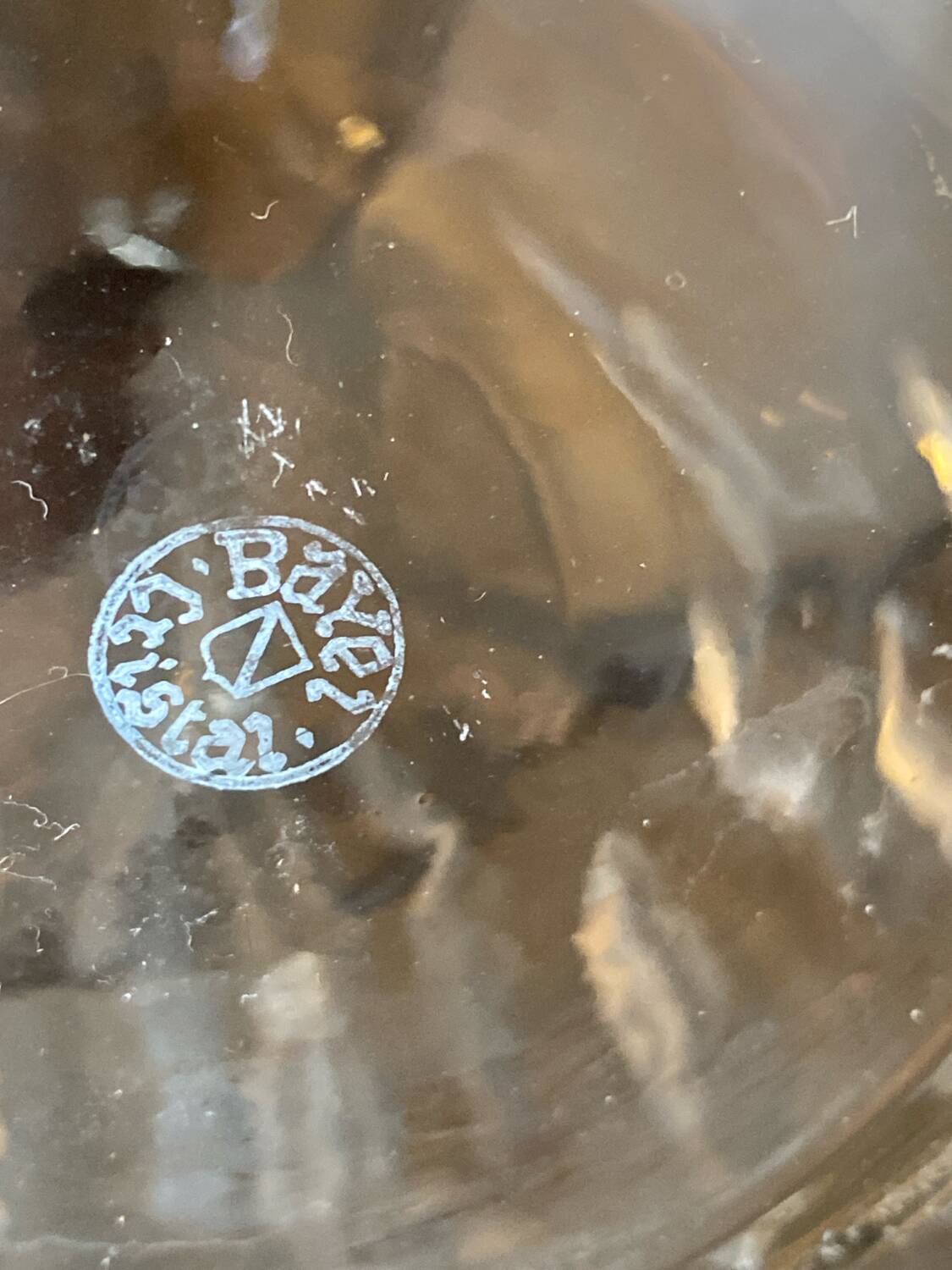 Antique crystal carafe