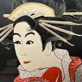 Pair of gouaches "Actors of the Kabuki Theater".