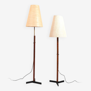 Paire de lampadaires Svend Aage Holm Sørensen Années 1950