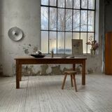 Farmhouse table in elm and pine 2m