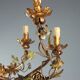 Antique neoclassical candelabrum in wood and iron, Italy, 19th century