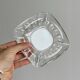 Cendrier vintage en verre translucide