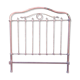 Napoleon III headboard in iron and brass L127xH139